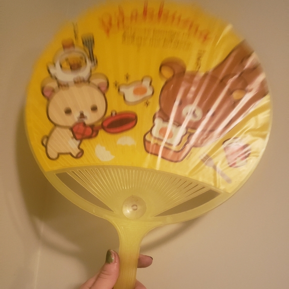 RILLAKUMA Plastic Fan - For the Kawaii Collector 🍳🐻🐣🐻🍳 - Picture 2 of 4